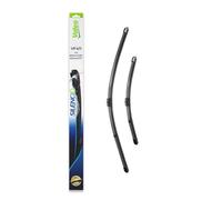 VALEO Silencio Tergicristalli VF411 Kit di Spazzole tergicristallo originali Flat Blade ad Alte Prestazioni, Maggior Visibilità su Strada 650mm/425mm Anteriore Confezione da 2 574324