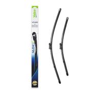 VALEO Silencio Tergicristalli VF480 Kit di Spazzole tergicristallo originali Flat Blade ad Alte Prestazioni, Maggior Visibilità su Strada 750mm/650mm Anteriore Confezione da 2 574680
