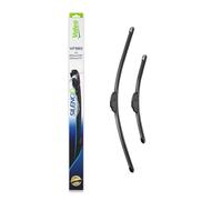 VALEO Silencio Tergicristalli VF980 Kit di Spazzole tergicristallo originali Flat Blade ad Alte Prestazioni, Maggior Visibilità su Strada 650mm/430mm Anteriore Confezione da 2 577980