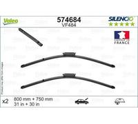 VALEO SILENCIO X.TRM SILENCIO FLAT BLADE SET Tergicristalli