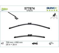 Spazzola tergicristallo VALEO Silencio Xtrm VF874, 700/650mm, Anteriore, 2 Pezzo