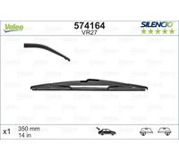 Tergicristallo per parabrezza VALEO 574164, Silencio VR27 Lunghezza 350mm, indietro, 1 pezzo