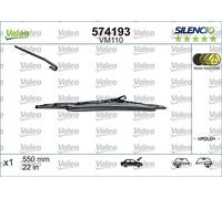 VALEO Silencio Tergicristallo VM110 Spazzola Tergicristallo Originale Convenzionale Optimum Aerodynamic con Spoiler 550mm Anteriore Confezione da 1, singola 574193