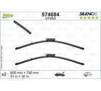 Valeo Tergicristalli Silencio VF484 – Flat Blade, Alte prestazioni 800/750 mm Anteriore 2 pz