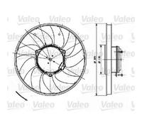 Valeo Ventola Del Radiatore per Mercedes Sprinter VW Crafter
