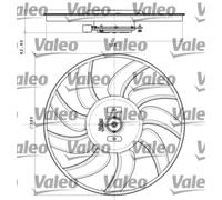 VALEO Ventola Raffreddamento Motore Adatta Per Audi A4 Avant A6 Q5 696350