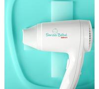 Valera, Swiss Bébé 554.13, Phon Sicuro, Delicato e Silenzioso per Capelli e Corpo dei Bebé, con Resistenza a Onda Security, 2 Posizioni di Temperatura/Flusso d'Aria, Pulsante On/Off, Bocchetta, Bianco