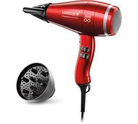 Valera - Swiss Power4ever eQ Asciugacapelli Professionale Ioni - Resistente, Potente, Motore Digitale, Sistema Sanify Purificazione Aria, Ottimizzazione Intelligente Flusso, 2400 Watt, Rosso