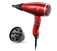 Valera - Swiss Power4ever eQ Asciugacapelli Professionale Ioni - Resistente, Potente, Motore Digitale, Sistema Sanify Purificazione Aria, Ottimizzazione Intelligente Flusso, 2400 Watt, Rosso
