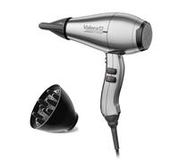 Valera, Swiss Silent Jet 8600, Asciugacapelli Professionale, Phon Silenzioso, con Potente Motore, 3 Livelli di Temperatura, Ionizzatore, Cavo Flessibile Anti-Attorcigliamento, 2400 W, Platino