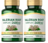 Valerian Radice Estratto 2400mg 2X120 Capsule Nessun Glutine O Soia / No-Ogm