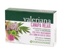 FARMADERBE Valeriana Canapa Relax 30 compresse - integratore per il sonno