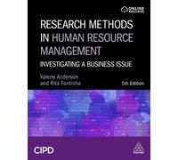 Valerie Anderson Rita Font Research Methods in Human Resource Manage (Tascabile)