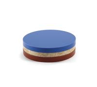 Valerie Object Three Circles Coaster Blu/ Pietra/ Rosso Scuro