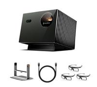 Valerion Home Cinema Bundle - Acquista 1, Ricevi 5: Pro2 Proiettore Laser 4K 3000 ISO Lumen + Treppiede Gimbal da Tavolo + 3× Occhiali 3D + Cavo HDMI