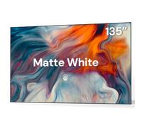 Valerion Schermo per proiettore fisso da 135 pollici, guadagno 1.3 dB, miglioramento qualità immagine 80%, Ultra HD 4K/8K, compatibile con 3D e proiettori a lunga, corta e ultra corta gittata