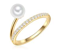 Valero Pearls Anello oro / argento / bianco perla Donna Valero Pearls 58