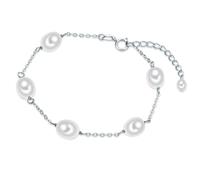 Valero Pearls Braccialetto argento / bianco perla Donna Valero Pearls One Size