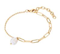 Valero Pearls Braccialetto giallo oro / bianco perla Donna - PROMO - Accessori - Gioielli Valero Pearls One Size