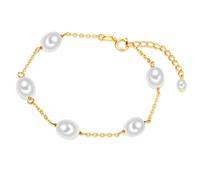 Valero Pearls Braccialetto oro / bianco perla Donna Valero Pearls One Size