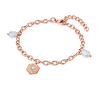 Valero Pearls Braccialetto oro rosé / trasparente / bianco perla Donna Valero Pearls One Size