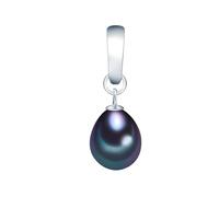 Valero Pearls Ciondolo da Donna in Argento Sterling 925 con rodio con Perle coltivate d'acqua dolce blu pavone 60020066