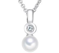 Valero Pearls Collana argento / trasparente / bianco perla Donna Valero Pearls One Size