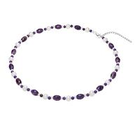 Valero Pearls Collana blu / melanzana / argento / bianco Donna Valero Pearls One Size