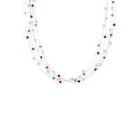 Valero Pearls Collana rosso / argento / bianco Donna Valero Pearls One Size