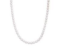 Valero Pearls Collana di perle da Donna in Argento Sterling 925 con Perla di coltura di acqua dolce Barocco ca. 8,0-9,0 mm