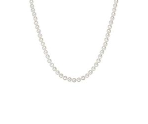 Valero Pearls Collana di perle da Donna in Argento Sterling | Dimensioni delle perle: 7-8 mm, forma rotonda, bianca, ottima lucentezza, in diverse lunghezze, in argento Sterling