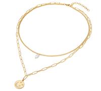 Valero Pearls Collana giallo oro / bianco perla Donna Valero Pearls One Size