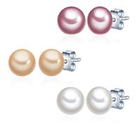 Valero Pearls Orecchini arancione pastello / rosa antico / argento / bianco Donna Valero Pearls One Size arancione pastello / rosa antico / argento / bianco