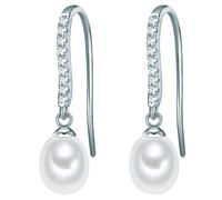 Valero Pearls Orecchini argento / bianco perla Donna Valero Pearls One Size