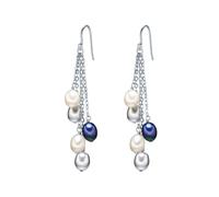 Valero Pearls Orecchini blu reale / argento / bianco perla Donna Valero Pearls One Size