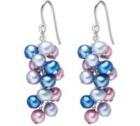 Valero Pearls Orecchini blu / rosso violaceo / argento Donna - Abbigliamento - Occasioni - Matrimonio - Per la madre della sposa - Scarpe e accessori - Gioielli Valero Pearls One Size