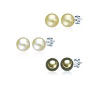 Valero Pearls Orecchini canna / verde pastello / argento Donna Valero Pearls One Size canna / verde pastello / argento