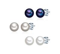 Valero Pearls Orecchini indaco / argento / bianco perla Donna - Abbigliamento - Occasioni - Matrimonio - Per la madre della sposa - Scarpe e accessori - Gioielli Valero Pearls One Size