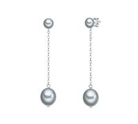 Valero Pearls Orecchini pendenti di perle da Donna in Argento Sterling 925/-