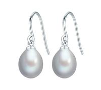 Valero Pearls Orechinni pendenti da Donna in Argento Sterling 925 con rodio con Perle coltivate d'acqua dolce grigiore argento 60020068