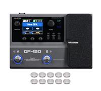 Valeton GP-150 - Processore per chitarra multi-effetto con modellazione HD, oltre 200 effetti, batteria integrata, supporto IR e NAM, pedale di espressione, interfaccia audio USB