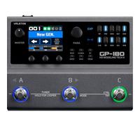 Valeton GP-180 Processore Multi-Effetti per Chitarra, Più di 200 Effetti, Modellazione NAM SnapTone, Caricatore IR, Looper, Scatola del Ritmo, Interfaccia Audio USB, Bluetooth MIDI, 3 Pedali a