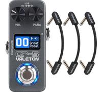 Valeton GP-5 Compact Multi-Effects Processor e Pedalzoo Flat Patch per effetti chitarra Pedalzoo Pedalzoo Pedals 3 Inch (3-pack) Bundle
