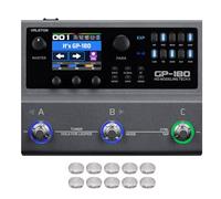 VALETON Processore multieffetto per chitarra con modellazione HD, 200+ effetti, supporto IR e NAM, looper, drum machine, interfaccia audio USB GP-180