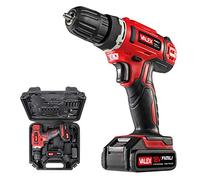 Valex 1429387 Trapano Avvitatore a Batteria al litio 18V FAMILY-TECH 218, in Valigetta, 0-650 Giri/min, 2 Batterie incluse, Rosso, 3/8_pollice