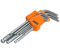 Valex 1460834.0 Chiavi Maschio Esagonali Ball-Point Piegate, Set di 9 Pezzi