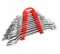 SET SERIE CHIAVI INGLESI ACCIAIO 12pz FISSA FORCHETTA INCLINATE 15° 6-32mm VALEX