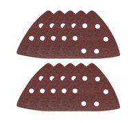Valex Carta Abrasiva Con Fissaggio A Strappo, 86mm x 90mm, Confezioni da 10