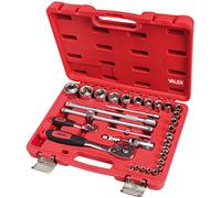 Valex Kit Chiavi a Bussola CRV 32 Pezzi - Acciaio Cromo Vanadio con Cricchetti 1/4” e 1/2”, Valigetta Porta Attrezzi Inclusa