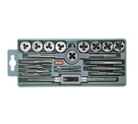 VALEX KIT SET 20 MASCHI E FILIERE FILIERA ACCIAIO INOX PER FILETTATURA CASSETTA